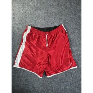 VTG Nike Basketball Shorts Mens Size XL Red White Black Gray Reversible